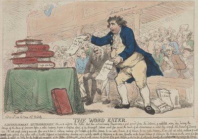De Woordverslinder door Thomas Rowlandson