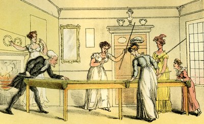 De biljarttafel door Thomas Rowlandson