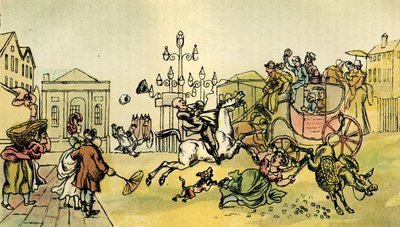 Het resultaat van het kopen van een blinde paard door Thomas Rowlandson