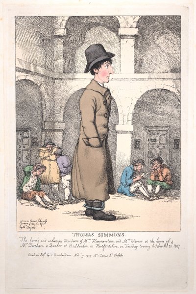 Thomas Simmons, 9 november 1807 door Thomas Rowlandson