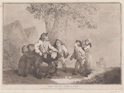 Te veel voor een Jood, 20 september 1785 door Thomas Rowlandson