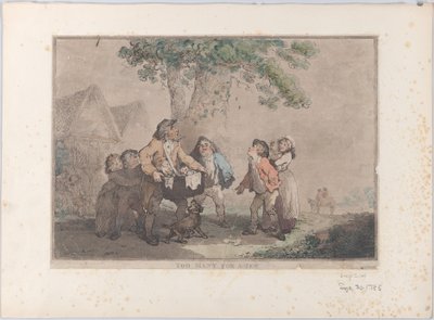 Te Veel voor een Jood, 20 september 1785 door Thomas Rowlandson
