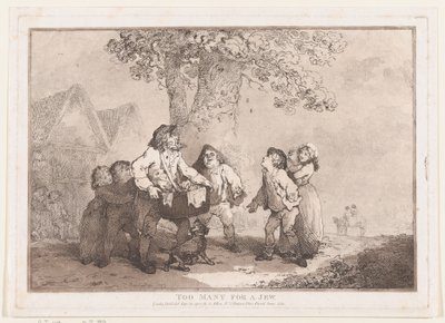 Te Veel voor een Jood, 20 september 1785 door Thomas Rowlandson