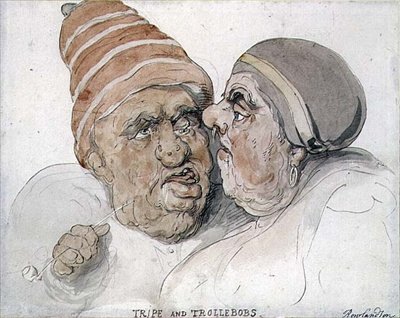 Tripe en Trollebobs door Thomas Rowlandson
