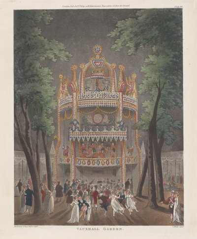Vauxhall Garden, 2 oktober 1809 door Thomas Rowlandson