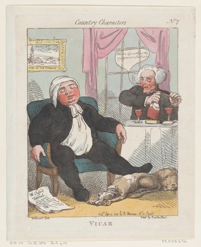 Pastoor door Thomas Rowlandson