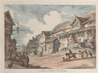 Uitzicht op Liskard, Cornwall, uit Zichten in Cornwall, 12 april 1812 door Thomas Rowlandson