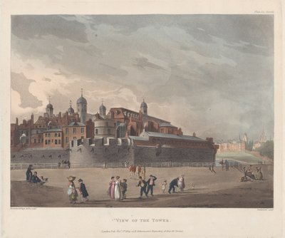 Uitzicht op de toren door Thomas Rowlandson