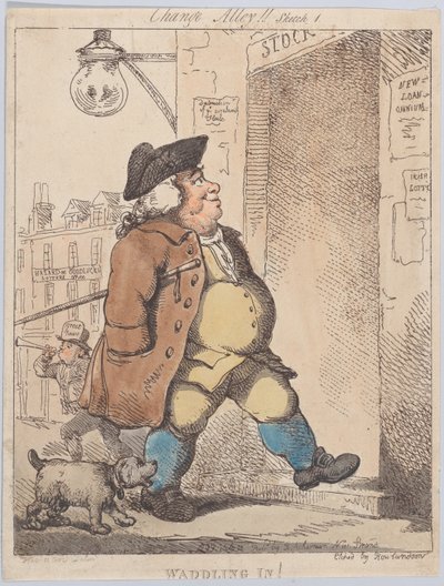 Waddling In!, 1 augustus 1799 door Thomas Rowlandson