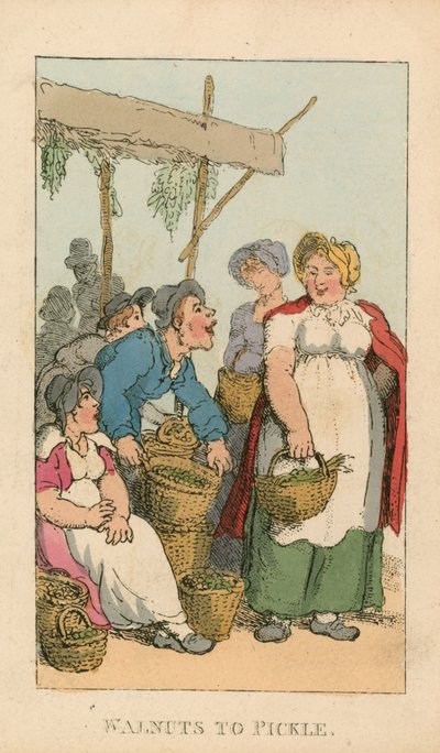 Walnoten om in te maken door Thomas Rowlandson