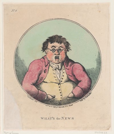 Wat is het nieuws door Thomas Rowlandson