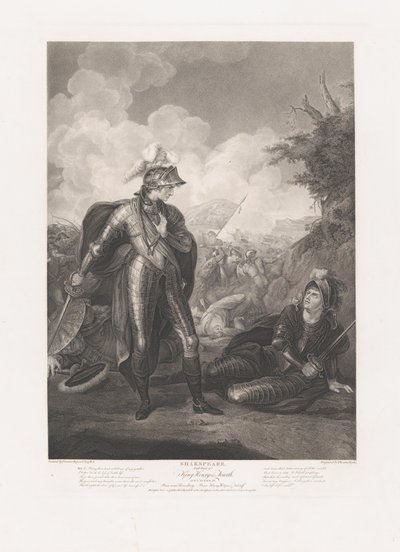 Prins Hendrik, Hotspur en Falstaff Shakespeare, Koning Hendrik..., voor het eerst gepubliceerd 1796, heruitgegeven 1852 door Thomas Ryder