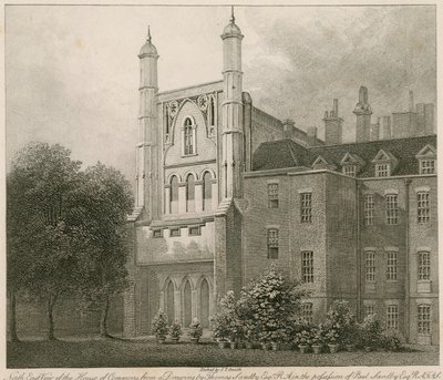 Noordoostelijk uitzicht op het Lagerhuis naar een tekening van Thomas Sandby RA door Thomas Sandby
