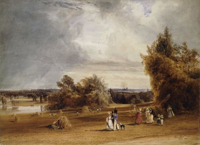 Een uitzicht op Parijs vanaf St. Cloud, 1830 door Thomas Shotter Boys