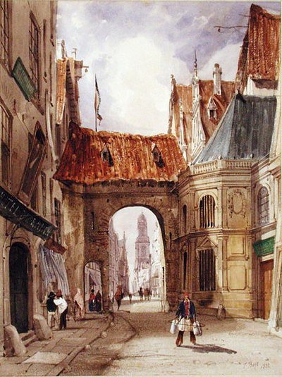 Kerk van St. Charles Borromeo in Antwerpen door Thomas Shotter Boys
