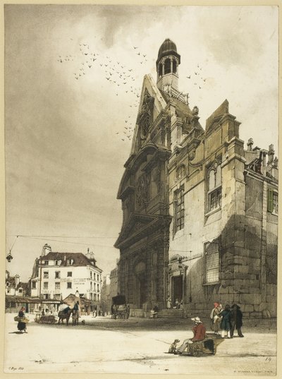 Kerk van St. Etienne du Mont, Parijs door Thomas Shotter Boys