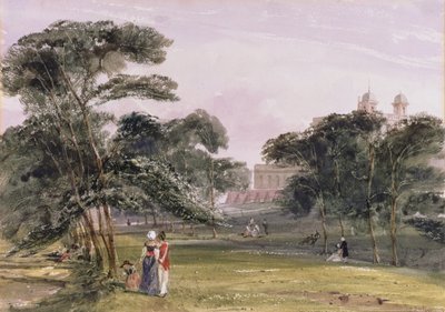 Figuren in het Park onder de Sterrenwacht, Greenwich, ca. 1850 door Thomas Shotter Boys