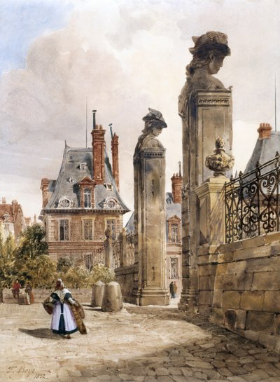 Grille des Hermès, Porte Dauphine, Paleis van Fontainebleau door Thomas Shotter Boys