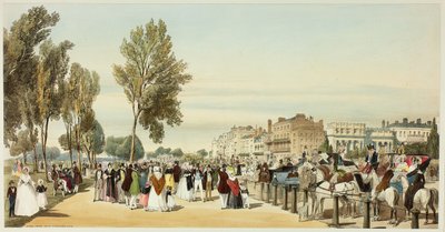 Hyde Park Bij Crosvenor Gate, plaat zestien uit Originele Uitzichten van Londen zoals het is door Thomas Shotter Boys