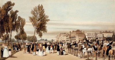 Hyde Park, richting de Grosvenor Gate uit 