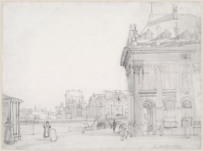 Île de la Cité vanaf het Institut, Parijs door Thomas Shotter Boys
