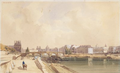 De Pont Royal in 1833 door Thomas Shotter Boys