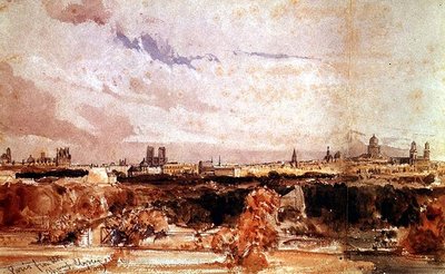 Parijs gezien vanaf de Champs Elysees door Thomas Shotter Boys