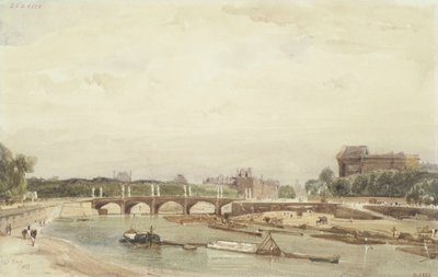 De Concorde Brug gezien vanaf de Koninginnenbaan door Thomas Shotter Boys