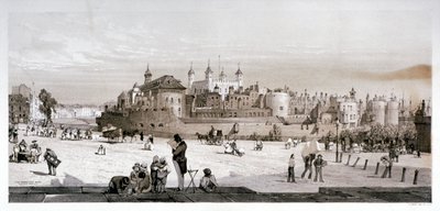Tower of London, 1842 door Thomas Shotter Boys