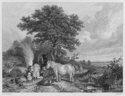 Het Verblijf van de Zigeuners door Thomas Sidney (after) Cooper