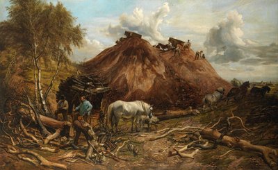 Het Bos Ruimen voor de IJzeren Weg door Thomas Sidney Cooper