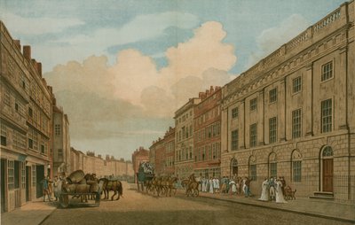 Huis bewoond door de Oost-Indische Compagnie, Leadenhall Street, Londen, zoals opnieuw bekleed in 1726 door Thomas Snr. Malton