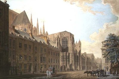 Old Palace Yard, Westminster door Thomas Snr. Malton