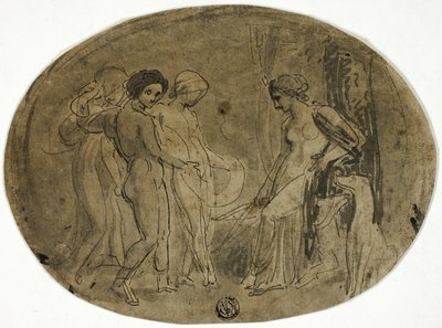 Diana en haar bedienden door Thomas Stothard