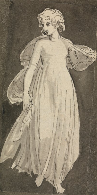 Meisje, Volledig Lengte, Vooruit Kijken door Thomas Stothard