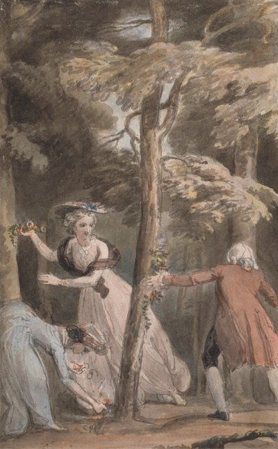 Illustratie voor de Deugdzame Wees door Thomas Stothard