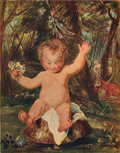 Puck, naar een aquareltekening van Stoddart, naar Reynolds, 1789, 1903 door Thomas Stothard
