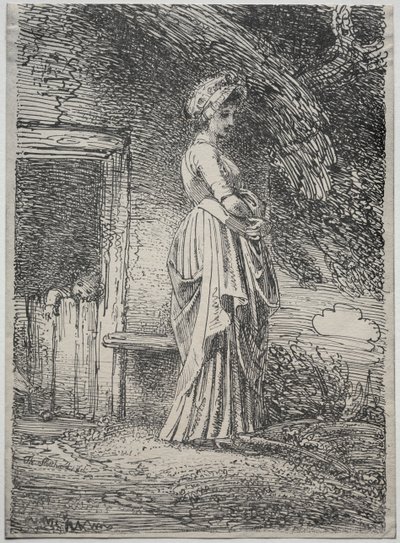 Specimens of Polyautography: De verloren appel, 1803 door Thomas Stothard