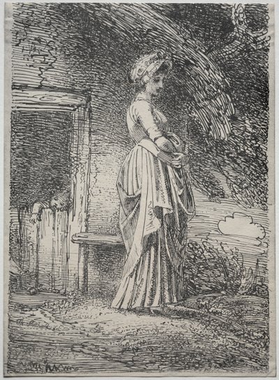 Specimens van Polyautografie: De Verloren Appel door Thomas Stothard