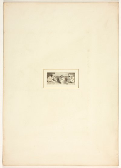 Studie voor een plaat uit De taak door Thomas Stothard
