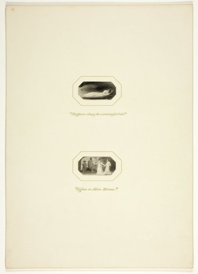 Studie voor een Plaat uit De Triomfen van Temperament, in het 1796 Royal Engagements Pocket Book door Thomas Stothard
