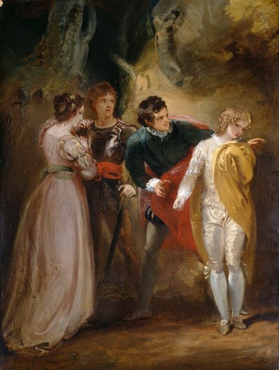 Sylvia en de bandieten: Een scène uit Shakespeare