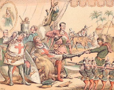 Koning Richard I in Palestina door Thomas Strong Seccombe