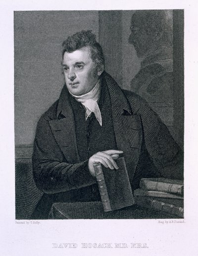 David Hosack, gegraveerd door Asher Brown Durand (1796-1886) door Thomas Sully