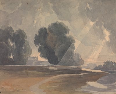 Landschap met Bomen en Meer door Thomas Sully