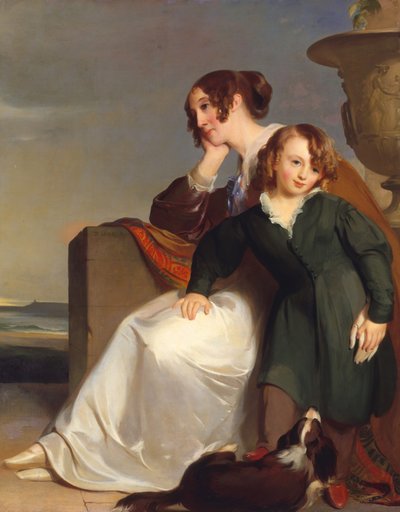 Moeder en zoon door Thomas Sully