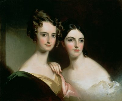 Portret van Ellen en Mary McIlvaine door Thomas Sully