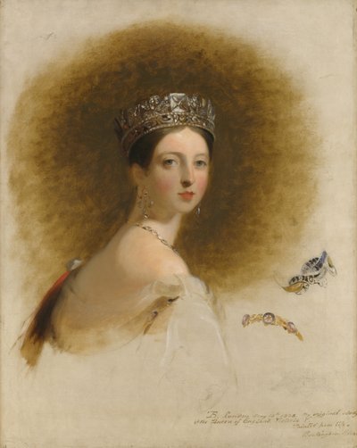 Portret van koningin Victoria door Thomas Sully