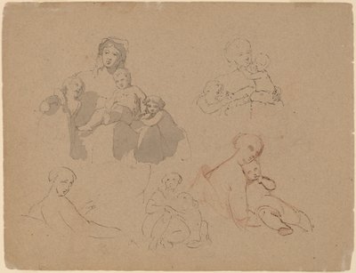 Studies: Majoor Thomas Biddle en Thomas Wilcocks Sully door Thomas Sully