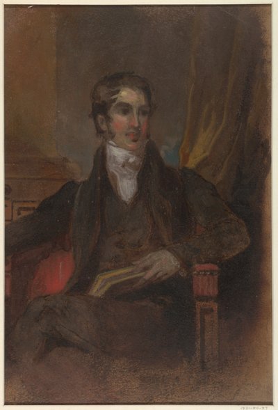 Studie voor "Portret van James Cornell Biddle," Museum of Fine Arts, Houston, TX door Thomas Sully